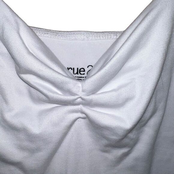 Rue21 Crop Top Womens M White Tank Split Side NWT - Picture 3 of 9